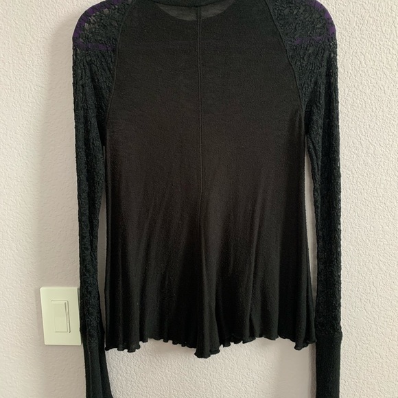 Free People Lacy Black Long Sleeve - Picture 2 of 5